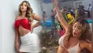 Gabriela Serpa sufre fuerte caída al jugar carnavales con elenco de “JB en ATV”: “Me dolió”