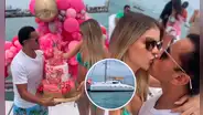Brunella Horna: Richard Acuña la sorprende con fiesta en yate por su cumpleaños