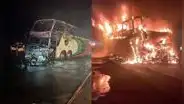 Hay 4 menores entre las víctimas de incendio de bus en Áncash, según Fiscalía