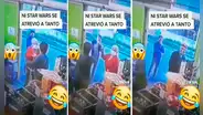 Al mismo estilo de "Star wars": adultas mayores discuten en bodega y utilizan sus bastones como espadas