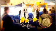 Avión regresó de urgencia al aeropuerto por el fuerte olor de una fruta asiática