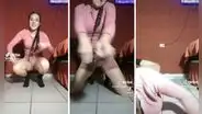 Joven suelta sus mejores pasos al ritmo de Shakira y Karol G en "TQG", pero comete terrible error