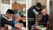Joven lleva cuidando 7 años a su abuelita de 96 para evitar que la lleven a un asilo