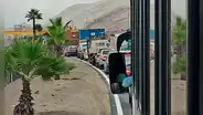 VES: continúa congestión vehicular en la Panamericana Sur tras accidente de motorizado