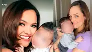 Carla Tello presenta a su bebé en TV a 3 meses de dar a luz y no descarta un segundo hijo