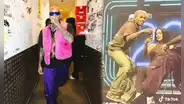 Chris Brown tira celular de fanática que él mismo subió al escenario