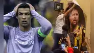 Al-Ittihad venció a Al-Nassr de Cristiano y sus hinchas se burlan con gigantografías de Messi