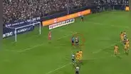 Sabbag besó a Andrade antes del penal: el gesto de buena suerte del delantero con el 'Rifle'