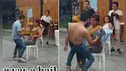 Joven arriesga todo y saca los verdaderos 'pasos prohibidos' para sorprender a su novia en fiesta