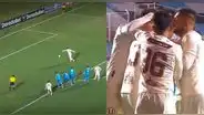 Herrera anotó el empate, el árbitro lo anuló para cobrar penal y la 'Máquina' volvió a marcar