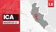 Temblor de magnitud 4.5 se sintió en Ica hoy, según IGP