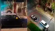 Mujer se sube al techo de su auto para intentar que delincuentes no le roben