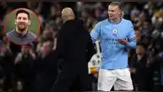 Hinchas critican a Guardiola por no dejar que Haaland rompa el récord de Messi: "Una grosería"