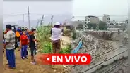 Huaicos en Lima EN VIVO: vecinos reportan que el río Rímac está a punto de desbordarse cerca al óvalo de Zárate, en SJL