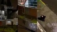 Peruana visita a su novio en medio de fuertes lluvias y causa furor en redes sociales: “¿Esto es amor?”