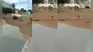 Cañete: huaico invadió las calles de Lunahuaná y tumbó poste de alumbrado público