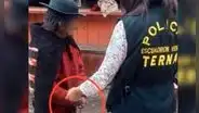 Adulta mayor fue amarrada con una soga a quiosco por su propia hija