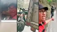 Conductor pone como escudo su camión para proteger a policías en medio de balacera