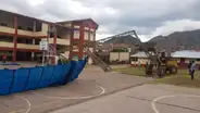Colapso de estructura metálica de colegio cusqueño pudo terminar en tragedia