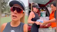 Alejandra Baigorria lleva víveres y reparte almuerzos en Chaclacayo tras huaicos: "Regresaré con ayuda"