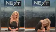Presentadora del tiempo se desmaya en vivo cuando estaba a punto de iniciar su secuencia