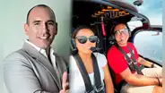 Rafael Fernández se luce enamorado al lado de joven aeromoza: "2 pilotos en el aire"