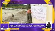 Huaico en Cieneguilla: personal de posta atiende a heridos en plaza de Armas tras quedar sin luz