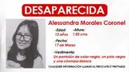 Familia busca a adolescente de 13 años que se encuentra desaparecida desde el 17 de marzo