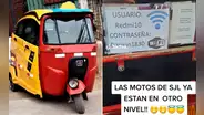 Mototaxi ofrece wifi y genera opiniones divididas: "Las motos de SJL ya están en otro nivel"