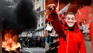 Protestas contra reforma de Macron: imágenes del noveno día de bloqueos que paralizan a Francia
