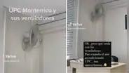 Estudiante de la UPC se queja porque en su salón pusieron ventilador y no aire acondicionado: “Nos sancochamos”