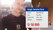 Ofrecen S/50.000 por ubicar a Sergio Tarache, feminicida que atacó a mujer en plaza Dos de Mayo