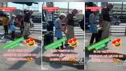 Pareja de ancianos crea tierna escena al caminar por la calle agarrados de la mano