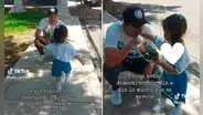 Peruano sorprende a su hija con rosas tras su primer día de clases y emociona a miles