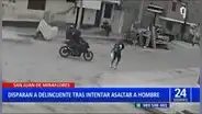SJM: agente Terna hiere de un balazo a raquetero que intentó robar celular a vecino