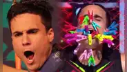 Gino Assereto cumple castigo extremo de "EEG" al soportar 30 ganchos prendidos en su rostro