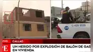 Callao: explosión de balón de gas dentro de vivienda dejó un hombre herido
