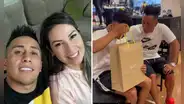 Pamela López y Christian Cueva tienen noble gesto con joven y le regalan zapatillas