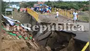 Lambayeque: desborde de canal Taymi arrasó con casas y puente en Ferreñafe