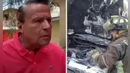 Alfredo Adame pasa grave susto tras incendiarse su auto