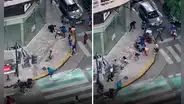 ¡Lluvia de dinero! Un ladrón roba millonaria suma, pero al huir todo se le cae