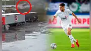 Sofiane Kiyine, exjugador de Lazio, sufre accidente y su carro 'vuela' a 5 metros de altura