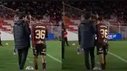 El enojo de Piero Quispe tras ser cambiado y su desaire al comando técnico que quiso abrazarlo
