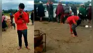 ¡Le robaba hasta a su madre!: ronderos castigaron a ladrón confeso en Cajamarca