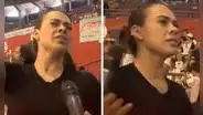 Jossmery pide botar a reportero de “Amor y fuego” tras pregunta sobre ampay con Paolo Hurtado