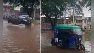 Piura: calles y viviendas quedaron inundadas tras intensas lluvias en el norte