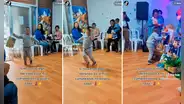Niño hace su ingreso triunfal a una fiesta de cumpleaños a ritmo de una pegajosa tunantada