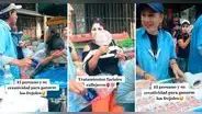 Peruanos se ganan la vida con su emprendimiento de 'mascarillas faciales callejeras' y se vuelven viral