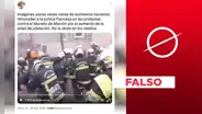No, este video no fue grabado en el contexto de las protestas por la reforma de pensiones en Francia