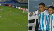 Paolo Guerrero se sacó a 2 defensas, remató con potencia y marcó el 2-0 de Racing